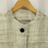 クラネ CLANE NO COLOR TWEED JACKET ノーカラー ツイード ジャケット レディース JPN:2