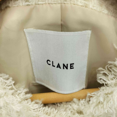 クラネ CLANE NO COLOR TWEED JACKET ノーカラー ツイード ジャケット レディース JPN:2