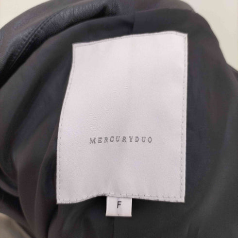 マーキュリーデュオ MERCURYDUO フェイクrレザー ダブルライダースジャケット レディース FREE