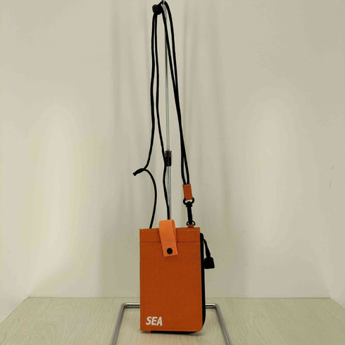 ウィンダンシー WIND AND SEA ロゴ刺繍ネックポーチ メンズ