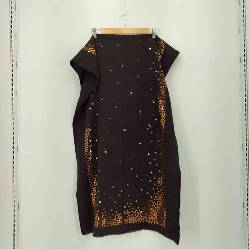 ドリスヴァンノッテン DRIES VAN NOTEN 90s ベルギー製 スパンコールデザイン ウールマフラー Archive レディース