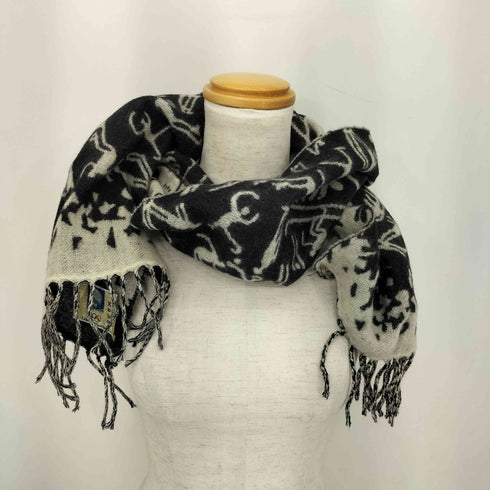 Olympi c Lillehammer 94 総柄デザイン ウールニット マフラー メンズ