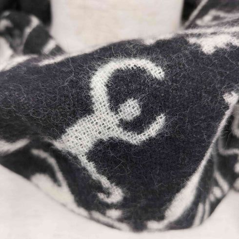 Olympi c Lillehammer 94 総柄デザイン ウールニット マフラー メンズ