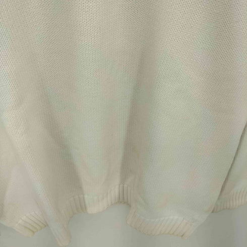 トミーヒルフィガー TOMMY HILFIGER ロゴ刺繍 クルーネック コットン ニット メンズ import:L