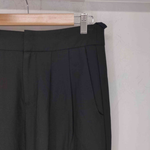 ヘルムートラング HELMUT LANG スモーキングウール 2タックスラックスパンツ レディース JPN:2