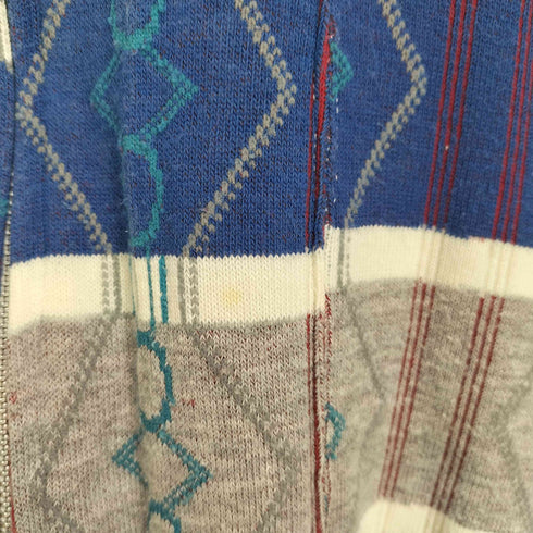 コムデギャルソンオムプリュス COMME des GARCONS HOMME PLUS AD1997 ネイティブ柄 ジップアップ ニットジャケット 再構築 メンズ