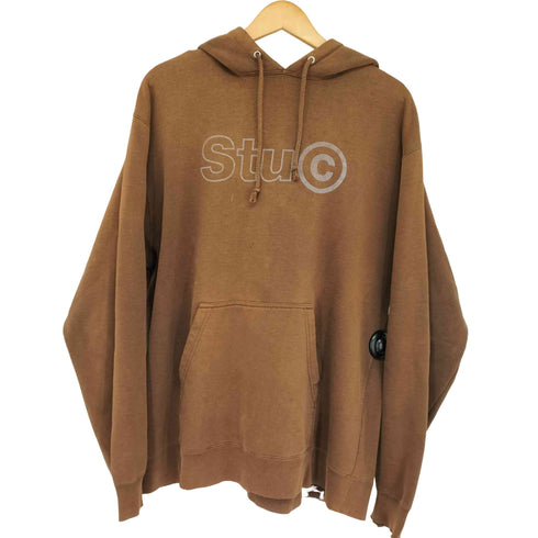 ステューシー Stussy 90-00s ロゴプリント プルオーバーパーカー フーディー メンズ import:L