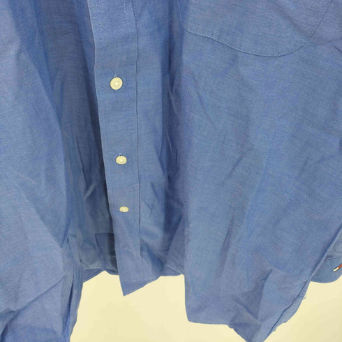 トミーヒルフィガー TOMMY HILFIGER GOLF 袖ロゴ刺繍 ポケット付き ボタンダウンシャツ メンズ import:L