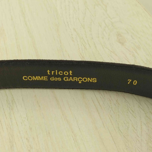 トリココムデギャルソン tricot COMME des GARCONS エナメル スエード ベルト レディース