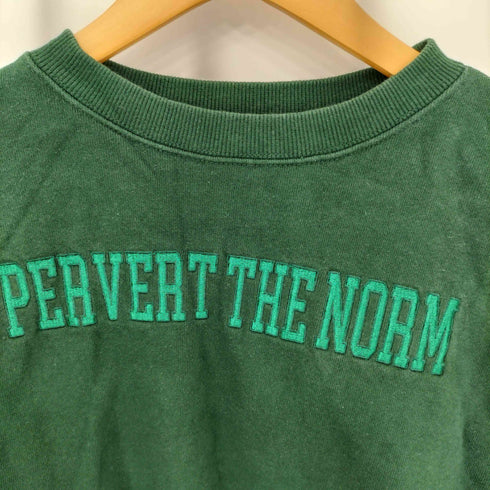 フーズフーギャラリー W.W.G PERVERT THE NORM 刺繍 クロップド スウェットトレーナー レディース