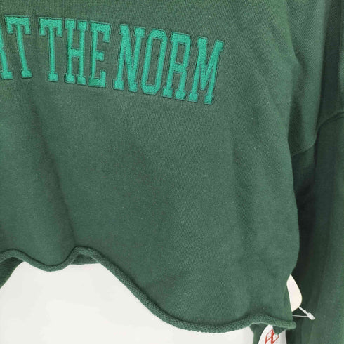 フーズフーギャラリー W.W.G PERVERT THE NORM 刺繍 クロップド スウェットトレーナー レディース