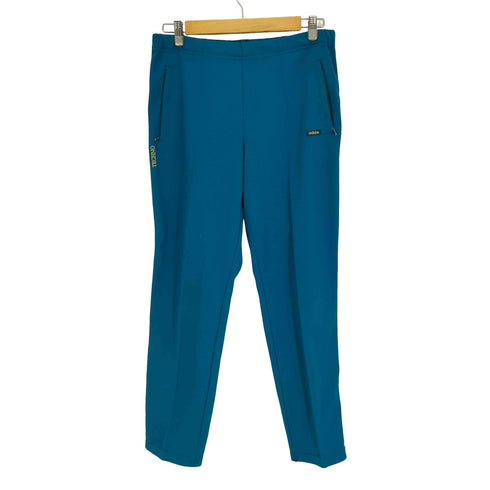 アディダス adidas 70-80S  デサント 西ドイツ製 金刺繍 TECHNO テクノ トレフォイルロゴボタン 刺繍 サイドライン センタープレス トラックパンツ ユニセックス メンズ  80