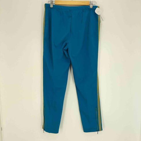 アディダス adidas 70-80S  デサント 西ドイツ製 金刺繍 TECHNO テクノ トレフォイルロゴボタン 刺繍 サイドライン センタープレス トラックパンツ ユニセックス メンズ  80