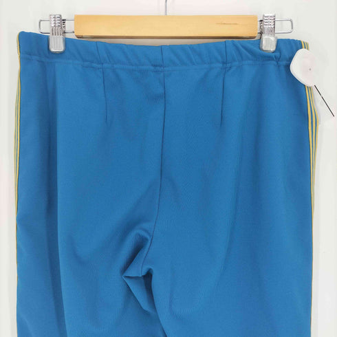 アディダス adidas 70-80S  デサント 西ドイツ製 金刺繍 TECHNO テクノ トレフォイルロゴボタン 刺繍 サイドライン センタープレス トラックパンツ ユニセックス メンズ  80