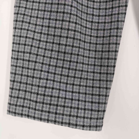 ダントン DANTON チェック ウールフランネル イージーパンツ レディース JPN:36