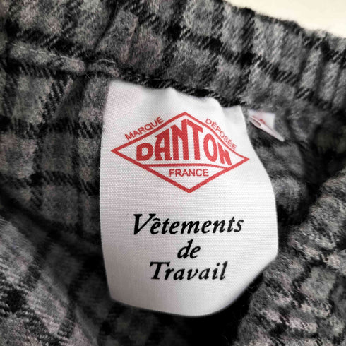 ダントン DANTON チェック ウールフランネル イージーパンツ レディース JPN:36