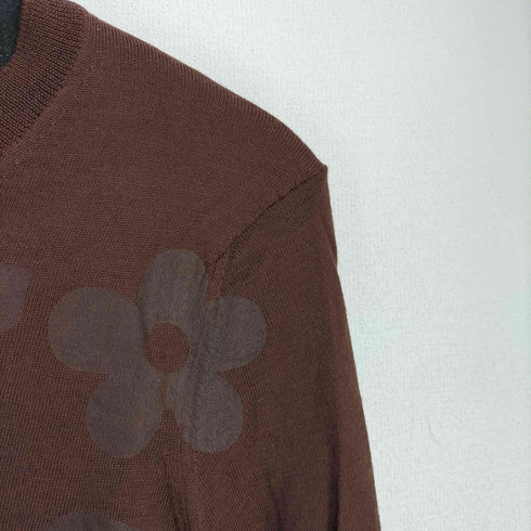 コムデギャルソン COMME des GARCONS AD2001 フロントプリント Vネック ニット レディース
