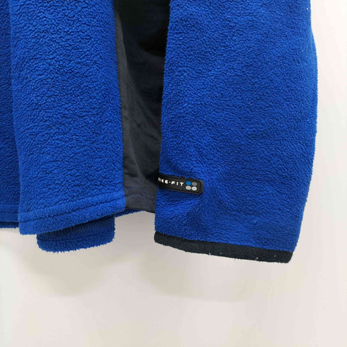 ナイキ NIKE 90-00s 銀タグ スウォッシュロゴ刺繍 ハーフジップ フリースジャケット メンズ JPN:L