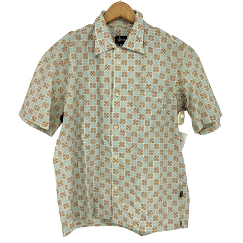 ステューシー Stussy 紺タグ USA製 総柄シャツ ボックス メンズ JPN:M