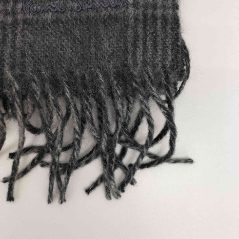 ポールスミス Paul Smith ロゴ刺繍 カシミヤ フリンジマフラー メンズ