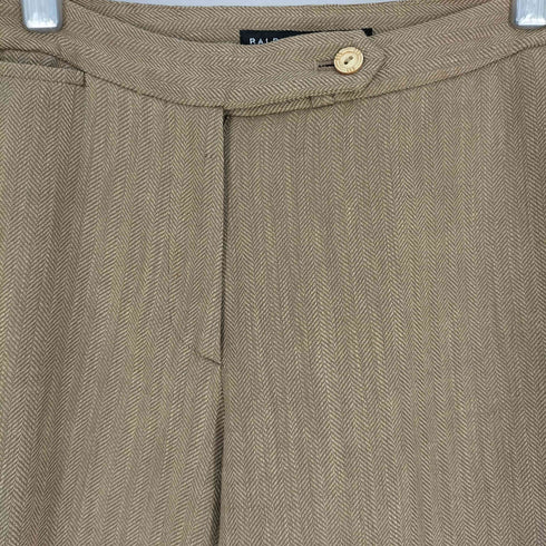 ラルフローレン アールエル RALPH RL LAUREN ヘリンボーン センタープレス ワイドスラックス レディース 11