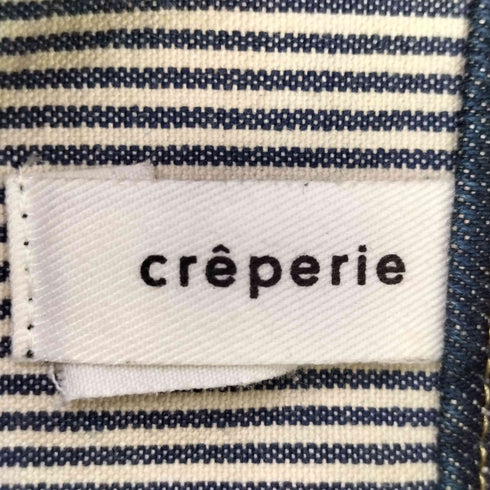 CREPERIE 濃紺 ポケット デザイン デニム ジャケット メンズ