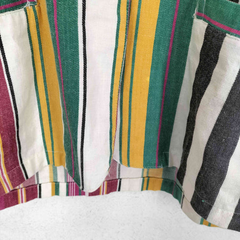 Angelique  70-80s マルチカラーボーダーテーラードジャケット メンズ import:M