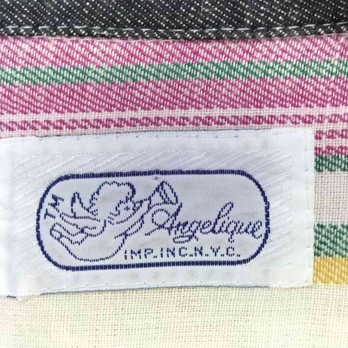 Angelique  70-80s マルチカラーボーダーテーラードジャケット メンズ import:M