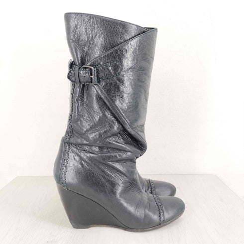 バレンシアガ BALENCIAGA vibram ウェッジソール レザーブーツ レディース ONE SIZE