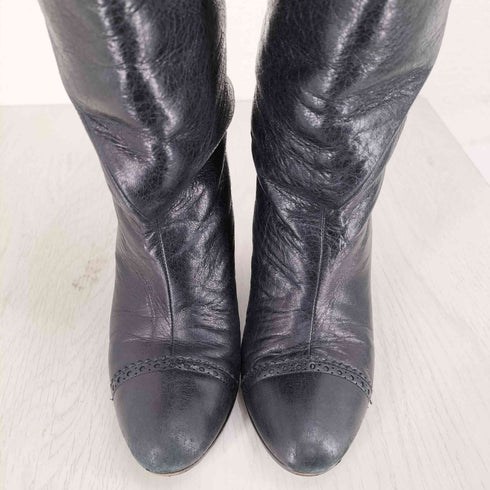 バレンシアガ BALENCIAGA vibram ウェッジソール レザーブーツ レディース ONE SIZE