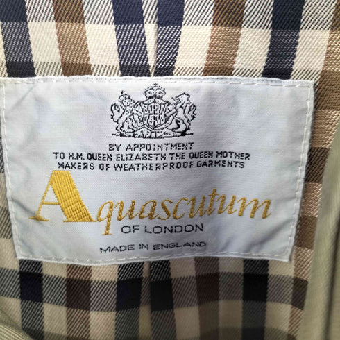 アクアスキュータム AQUASCUTUM イングランド製 トレンチコート メンズ