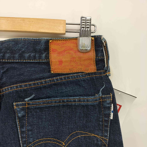 スタジオダルチザン STUDIO DARTISAN 15oz タイト ストレート ボタンフライ デニムパンツ レディース 29