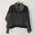 ザラ ZARA コントラストフード付きデニムジャケット 短丈 裾ドローコード メンズ import:M