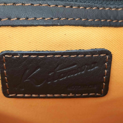 キタムラ KITAMURA 斜め掛け ロゴ刻印 レザー ショルダーバッグ  レディース