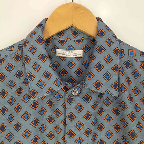 ジャーナルスタンダードレリューム JOURNAL STANDARD relume ホールパターンプリント 半袖シャツ メンズ
