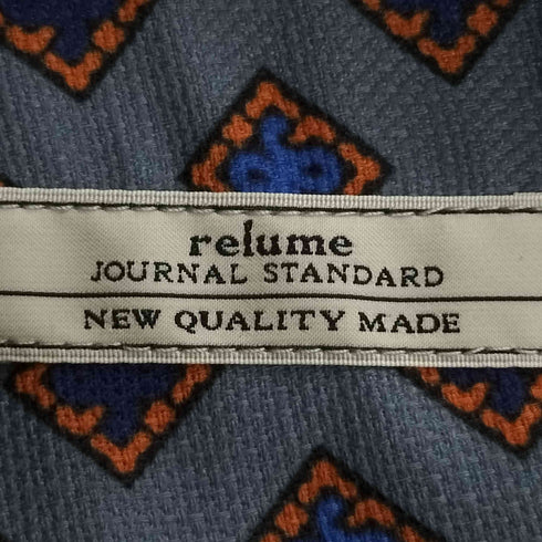 ジャーナルスタンダードレリューム JOURNAL STANDARD relume ホールパターンプリント 半袖シャツ メンズ