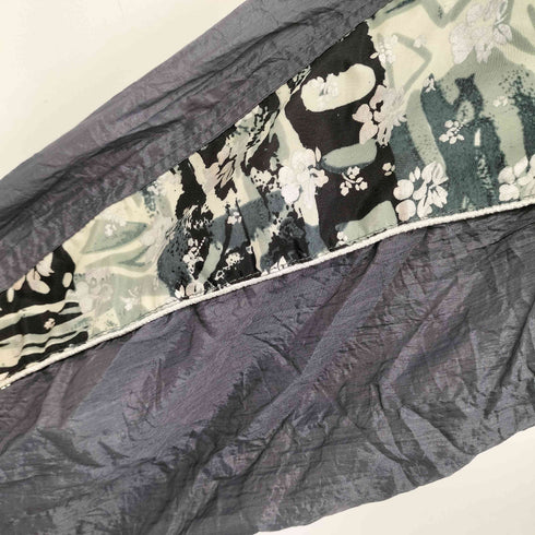 90s International Bodywear フルジップ 花柄 ナイロンジャケット メンズ import:L