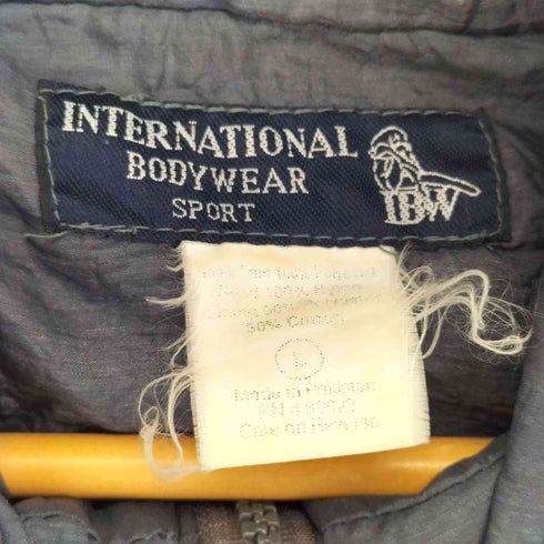 90s International Bodywear フルジップ 花柄 ナイロンジャケット メンズ import:L