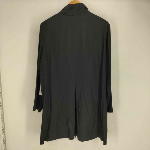 レオナール LEONARD シルク100% ステンカラーコート レディース 13R