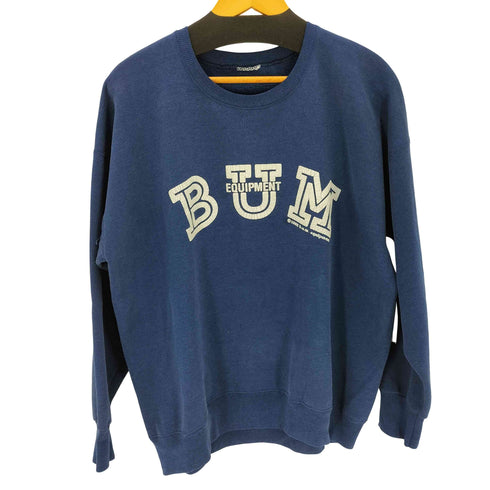 BUM EQUIPMENT  90S プリントクルーネックスウェット メンズ