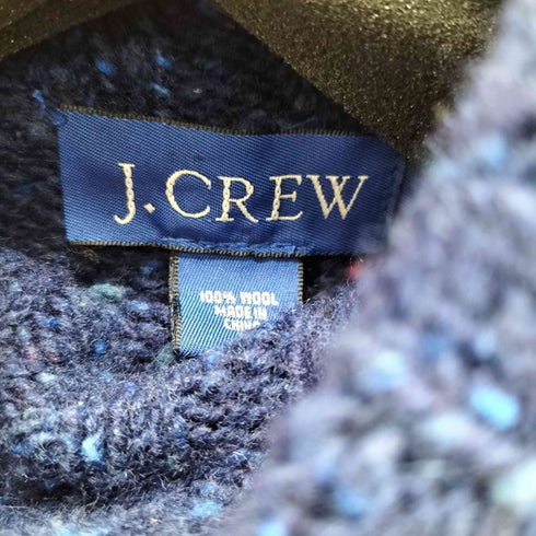 ジェイクルー J.CREW ウール100 タートルネック ニット ネップ メンズ import:M