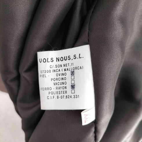 VOLS NOUS レザー チェスターコート メンズ