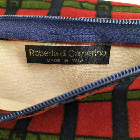 ロベルタディカメリーノ Roberta di Camerino ベロア 二つ折り ポーチ レディース
