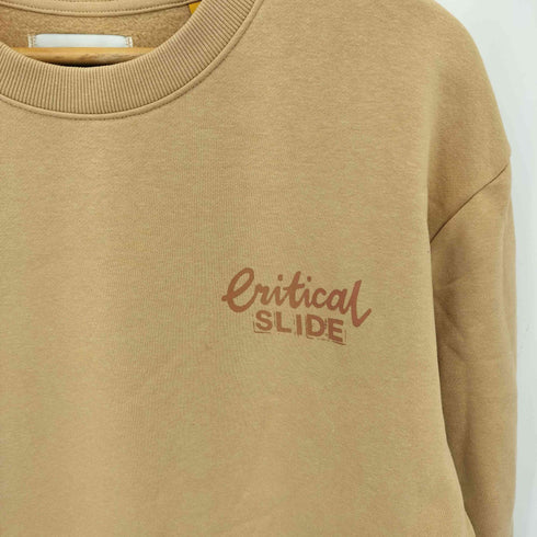 ティーシーエスエス TCSS CRITICAL SLIDE ロゴプリント クルーネックスウェット メンズ JPN:L