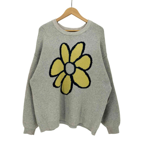 ジュンレッド JUNRed フラワーデザイン クルーネックニット メンズ JPN:M