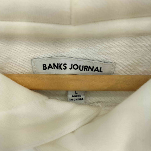 バンクスジャーナル BANKS JOURNAL ORGANIC COTTON ロゴ刺繍 プルオーバーパーカー メンズ JPN:L