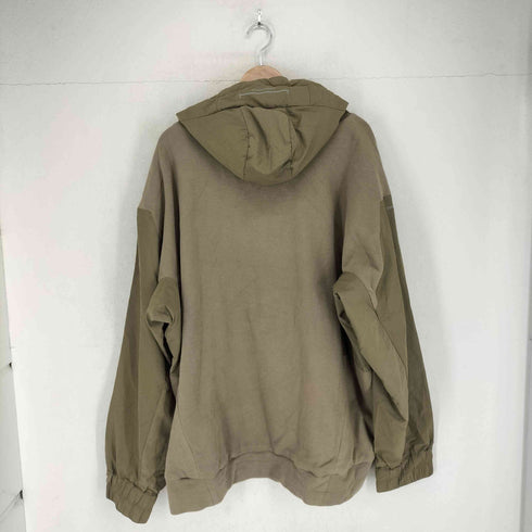 HAMCUS PRMTVSM ナイロン切替ハーフジップフーディー import メンズ 4