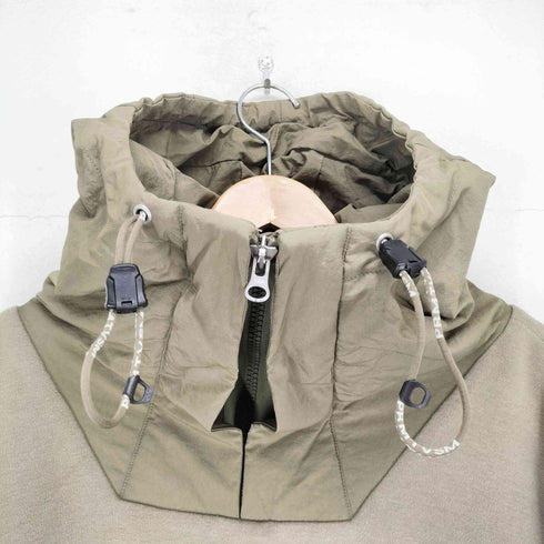 HAMCUS PRMTVSM ナイロン切替ハーフジップフーディー import メンズ 4