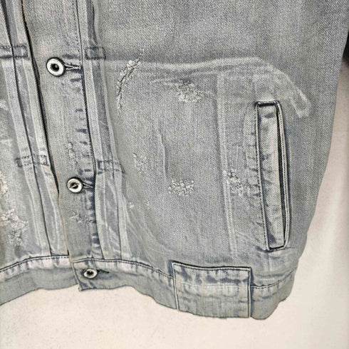 ON O FF by TTAGGG 2ndTYPE ダメージデニムジャケット import メンズ XXL