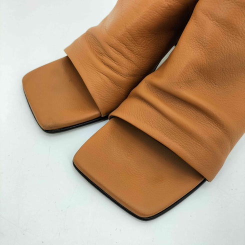 ファビオルスコーニ FABIO RUSCONI チャンキーヒール スクエアトゥ サンダル レディース EUR:37